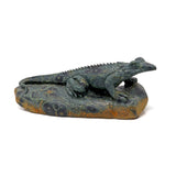 Kambaba Jasper Iguana Matte Carving
