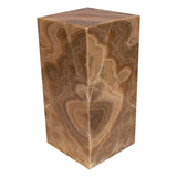 Onyx Luminary - 6" Sq. X 12" Brown