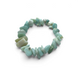 Rare Earth Gallery Amazonite chunk chip bracelet featuring polished light blue-green gemstone fragments