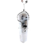Rainbow Moonstone Wire Wrapped Pendant
