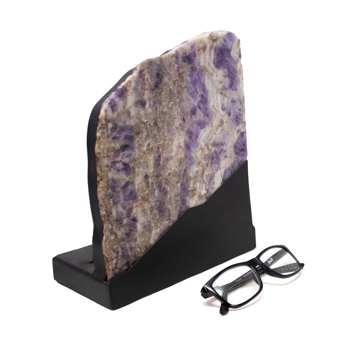 Chevron Amethyst Slice Luminary