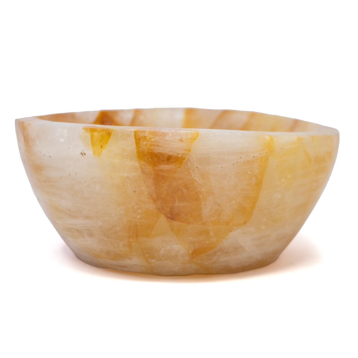 Golden Healer Bowl - Yellow & Clear aka Hematoid Quartz