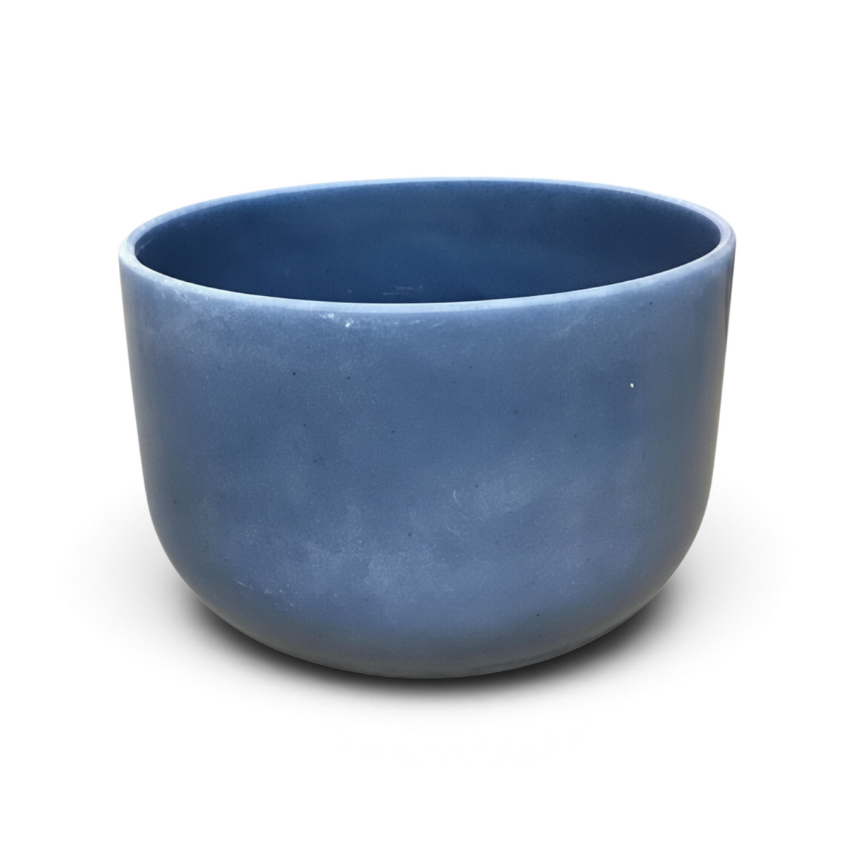 Rare Earth Gallery 10-inch blue kyanite gem-infused quartz singing bowl tuned to note A at 440 Hz