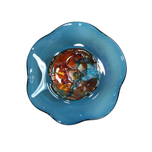 Wall Plate Small - Blue Jewel