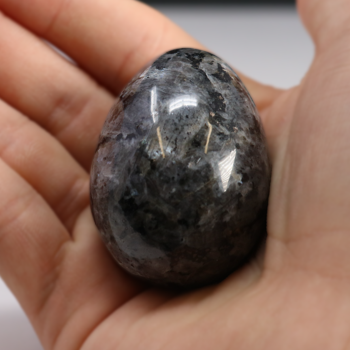 Larvikite Carved Egg