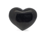 Silver Sheen Obsidian Heart on Lucite Stand