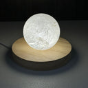 Large Wooden Light Base - Round with Warm Light & USB plug