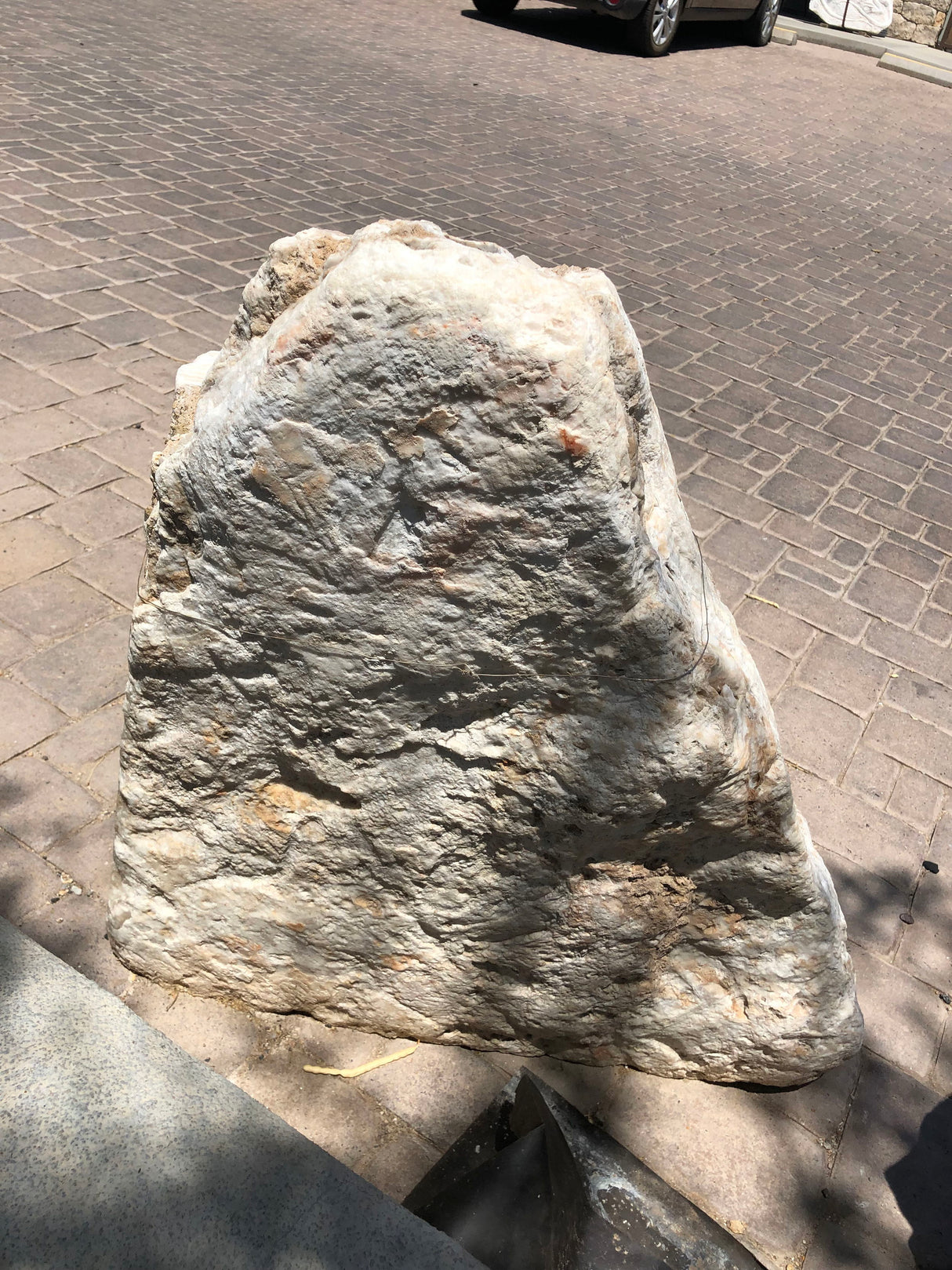 Meil Banded Fossil Onyx Fountain - Mountainous Shape