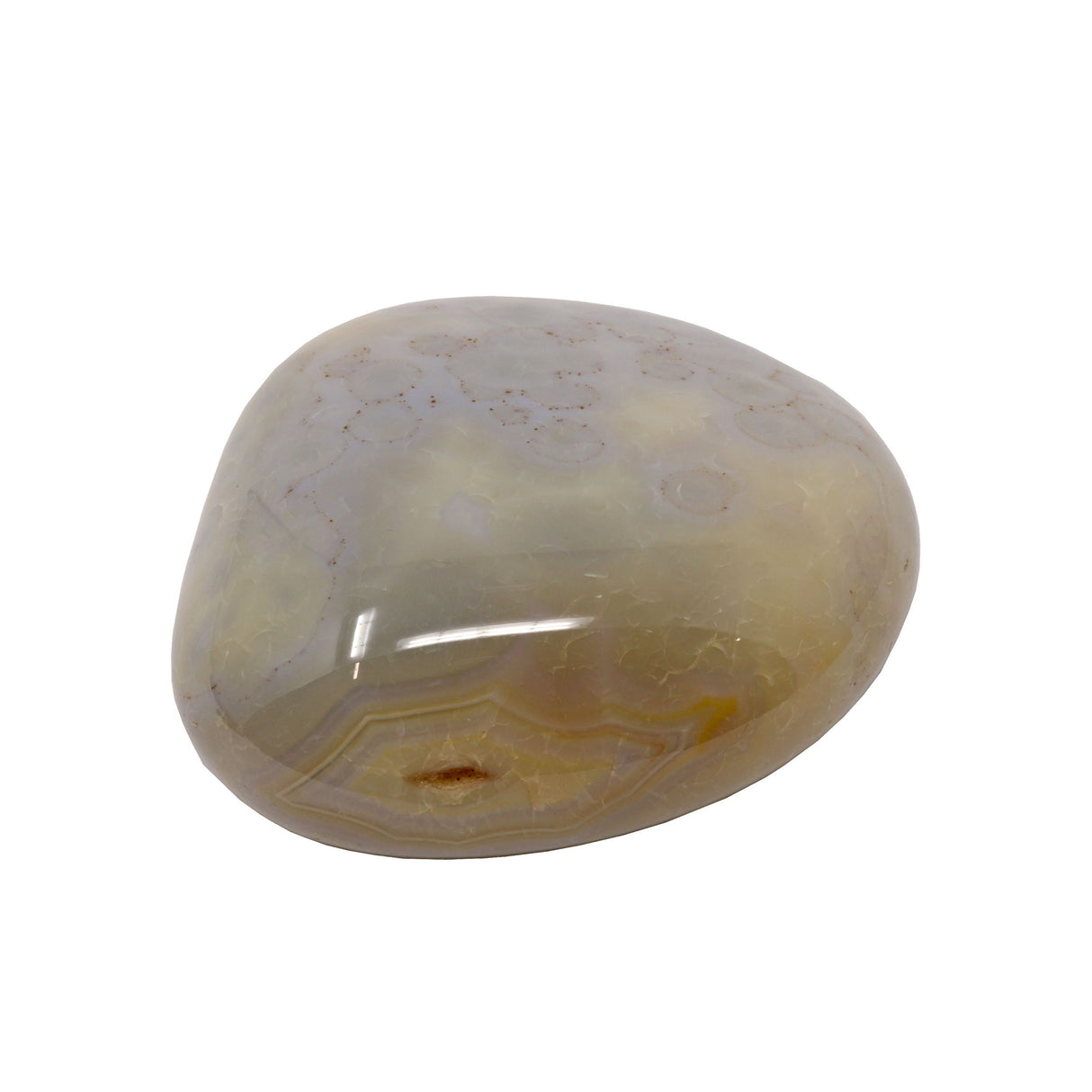 Agate Palm Stone - Blue