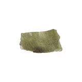 Moldavite Tektite Raw Nugget -Flat Rectangle in Gel Case