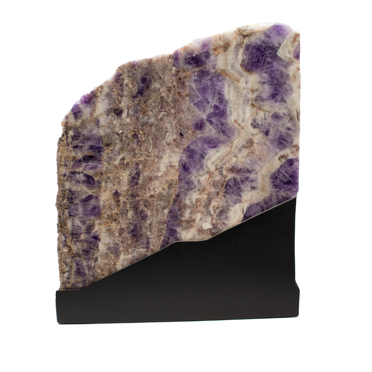 Chevron Amethyst Slice Luminary