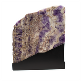 Chevron Amethyst Slice Luminary