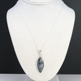 View of Larvikite Pendant - Sharp Oval