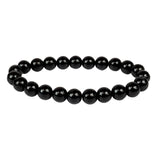 Black Tourmaline Beaded Bracelet 8mm