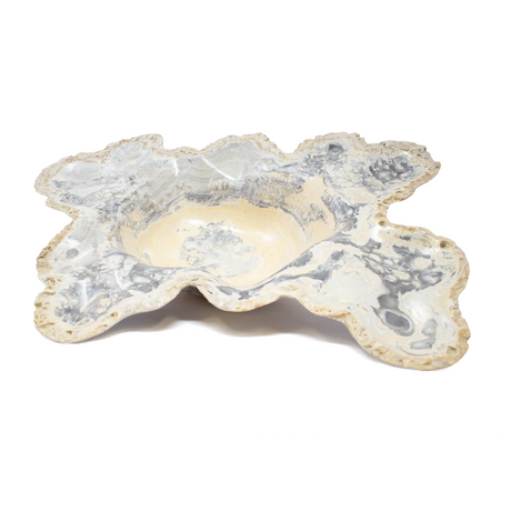 View of High Polished Gray Gold Onyx Bowl