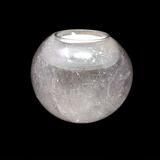 View of Clear Quartz Sphere Candle Holder