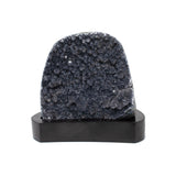 Amethyst Druze Geode on Wood Base