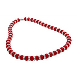 View of Crystal Necklace - Red