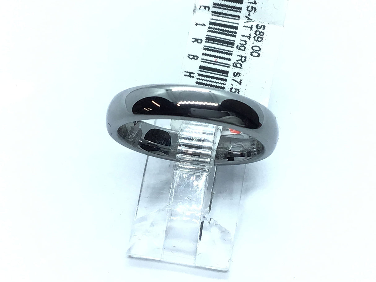 View of Tungsten Ring 4mm Polished Domed S7.5