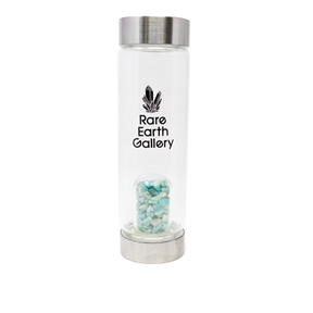View of Rare Earth Gallery Water Bottle - Amazonite Filled Dome