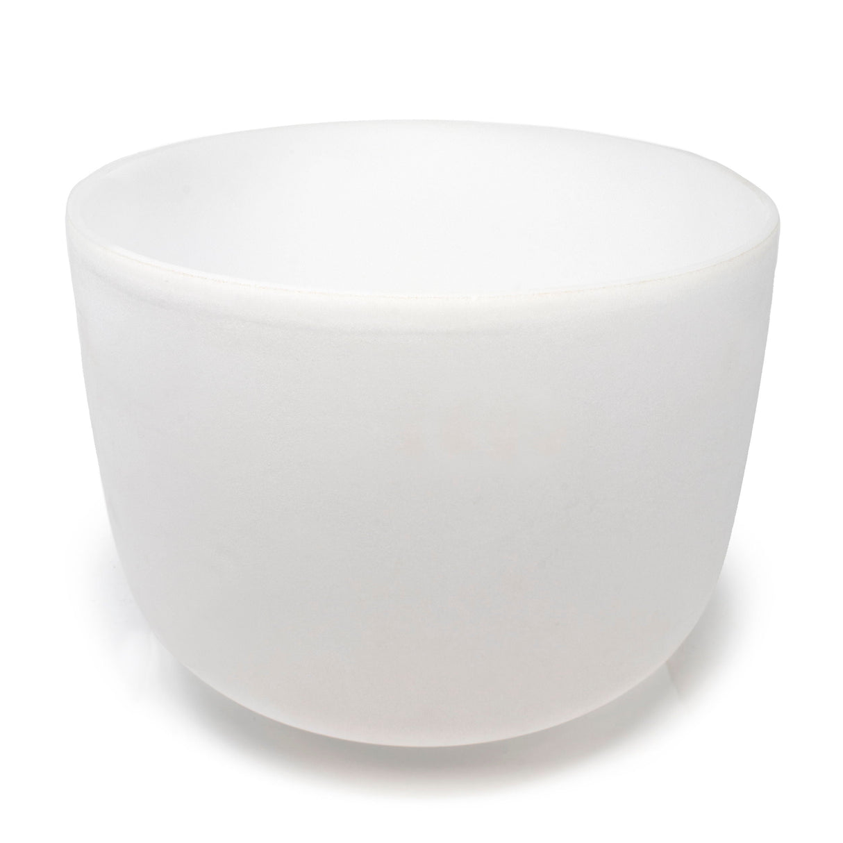 14" Frosted Quartz Sound Bowl - A Note - Aligns Third-Eye Chakra