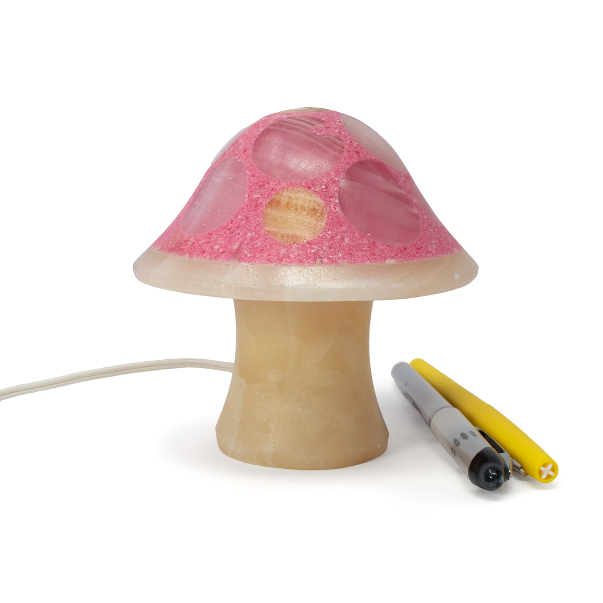 Shroominary Luminary - Small Pink Mushroom Lamp