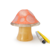 Shroominary Luminary - Small Orange Mushroom Lamp