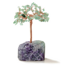 Gemstone Beaded Crystal Tree On Fluorite Base