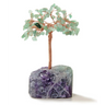 Gemstone Beaded Crystal Tree On Fluorite Base