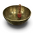 Rare Earth Gallery brass singing bowl in note E with a wooden mallet for meditation and sound healing
