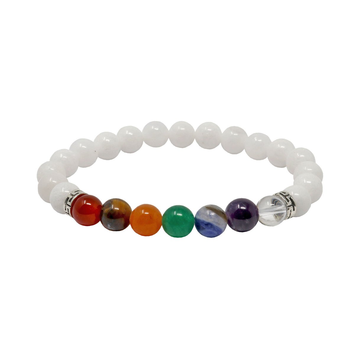 8mm Chakra Beaded Bracelet