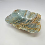 Blue Calcite Banded Freeform Dish