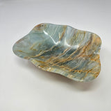 Blue Calcite Banded Freeform Dish