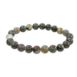 Bloodstone Beaded Bracelet (African Seftonite) 8mm Rounds