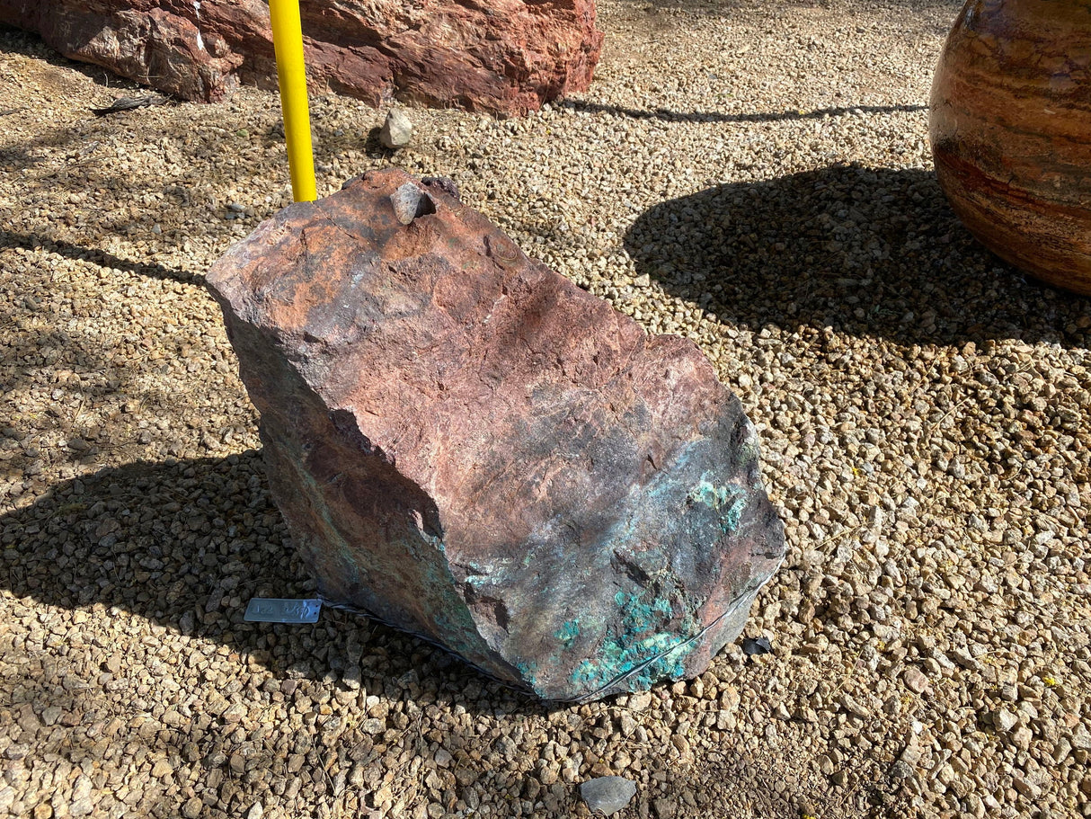 Arizona Copper Ore Fountain - Moonlight Mine Chrysocolla & Specular Hematite
