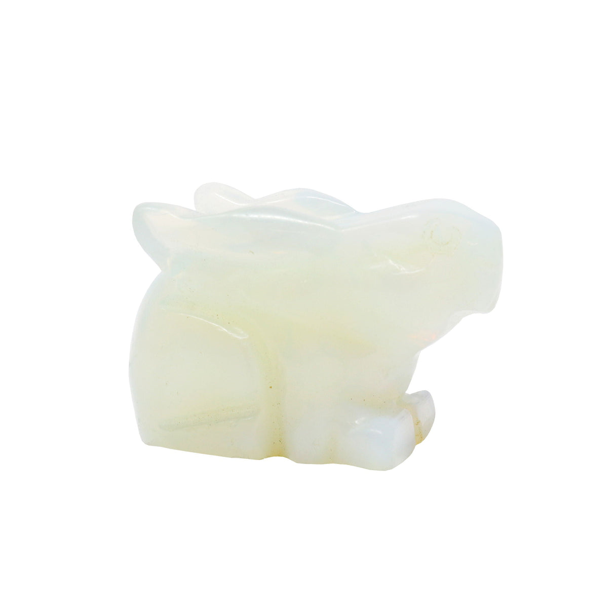 Lapin sculpté en opaline