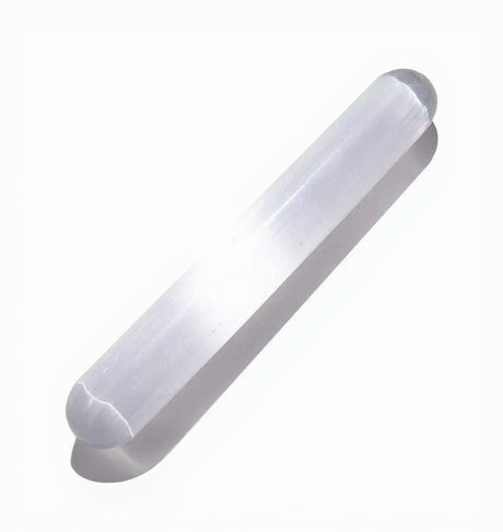 View of Selenite Wand -Polished