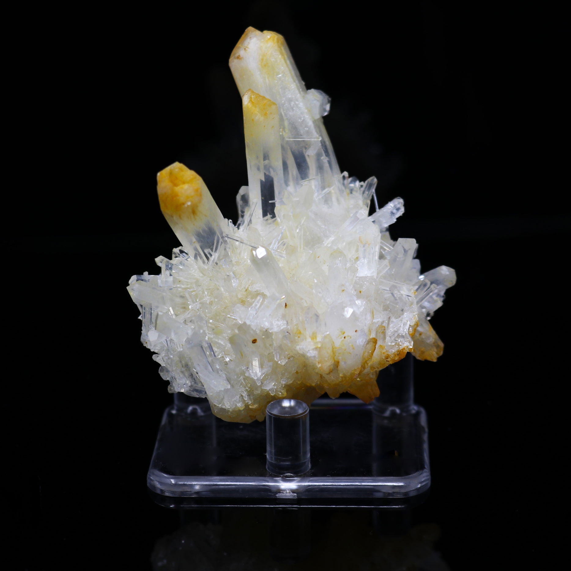 Mango Quartz Cluster On Acrylic Stand From Colombia - Rare Earth Gallery