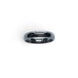 Rare Earth Gallery 4mm polished domed tungsten ring with a smooth metallic finish