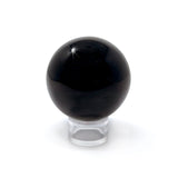 Gold Sheen Obsidian Sphere on Lucite Ring Stand