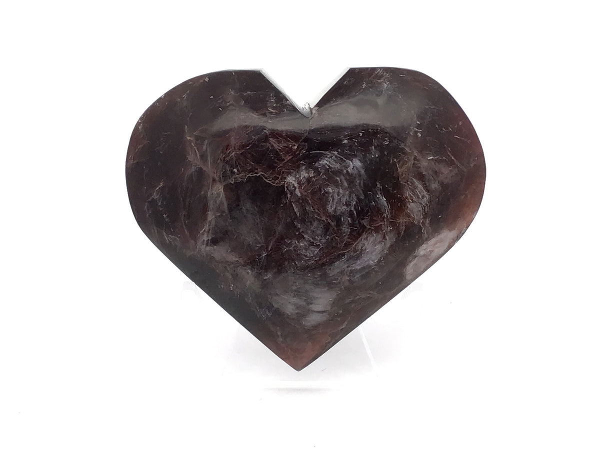 A+ Lepidolite Heart on Lucite Stand