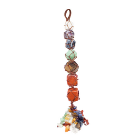 View of 7 Chakra Car Mirror Hanger