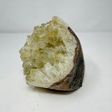 Natural Citrine Crystal Cluster - Polished Stalactite Bulb with Cut Base