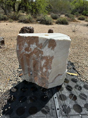 View of Tehuacan White Onyx Fountain