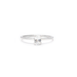 View of White Topaz Ring - Dainty Faceted Oval - Prong Set Sz7