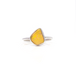 View of Ethiopian Opal Ring - Angular Nugget With Silver Bezel Sz8