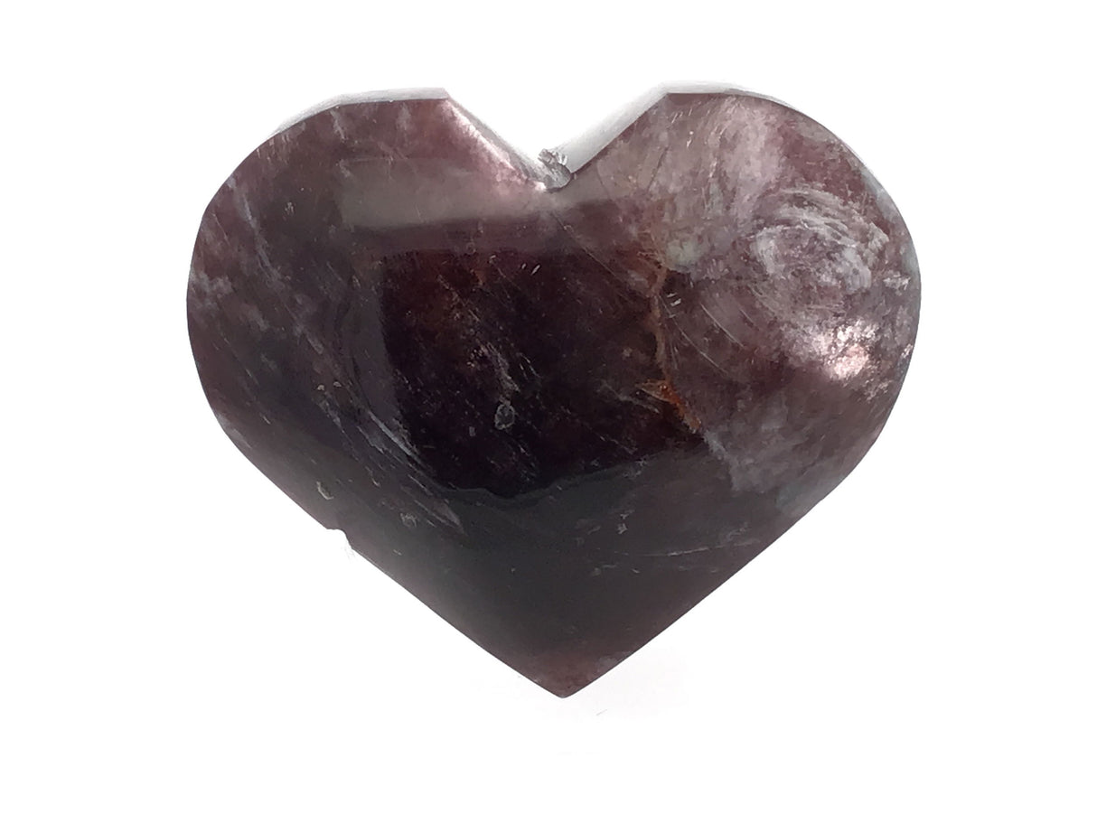A+ Lepidolite Heart on Lucite Stand