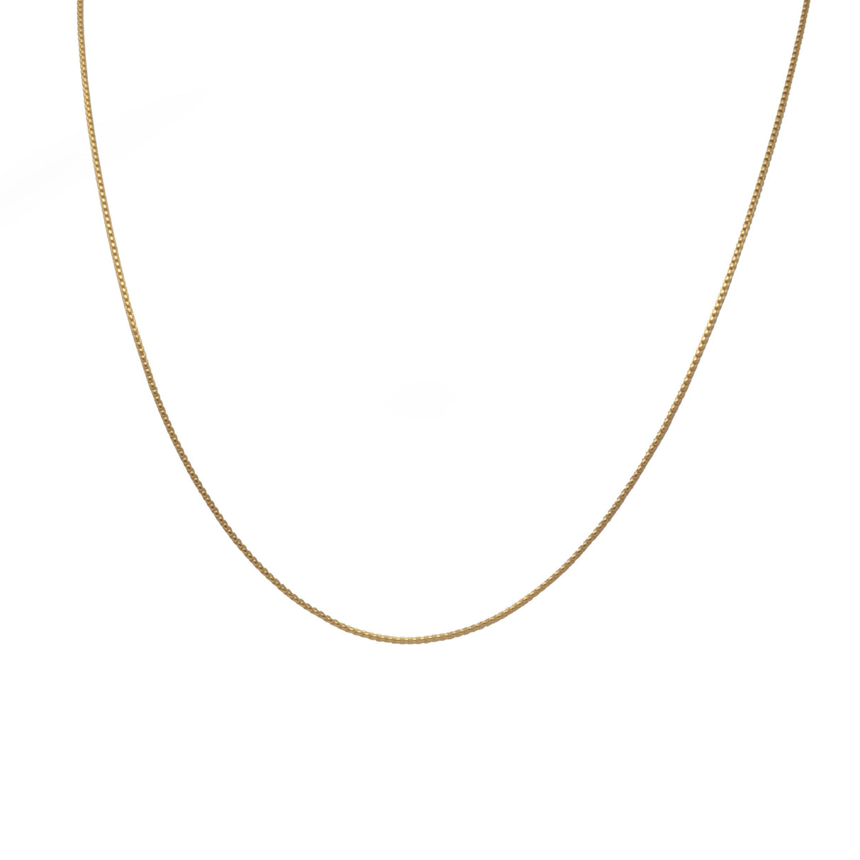22" Adjustable Gold Overlay Round Box Chain
