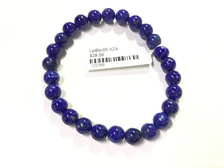 View of Lapis Lazuli Bracelet 8mm Round