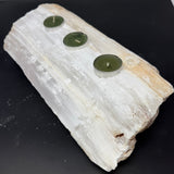 Selenite Log 3 Tealight Candle Holder - Medium